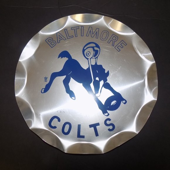 Vintage Baltimore Colts Serving Tray Dated 1961